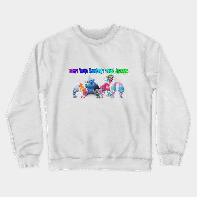 Larry Young Sycophant Troll Brigade Crewneck Sweatshirt by wunderkammer